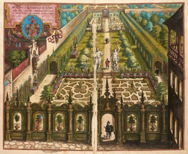 View full screen - View 1 of Lot 35. Bry | Florilegium renovatum et auctum, Frankfurt, 1641, coloured plates, calf gilt.