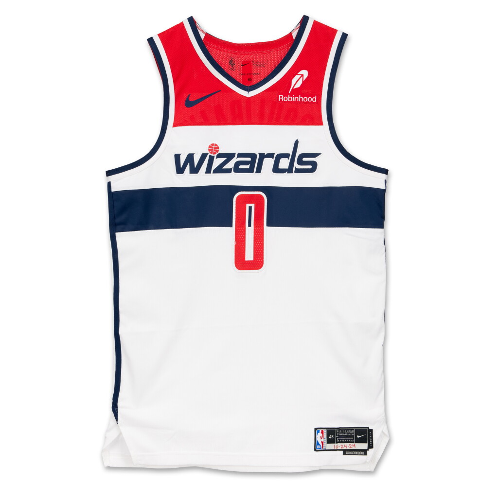 View full screen - View 1 of Lot 138. Bilal Coulibaly Washington Wizards 2024-2025 Kia NBA Tip-Off Game Worn Association Edition Jersey | Matched to 2 Games.