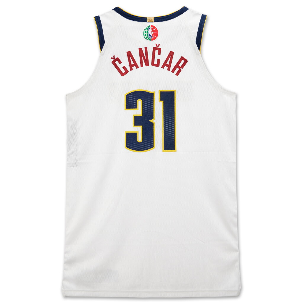 View full screen - View 1 of Lot 101. Vlatko Čančar ‘Abu Dhabi Games’ Denver Nuggets 2024-2025 Game Worn Association Edition Jersey | Matched to 2 Games .