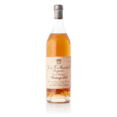 View full screen - View 1 of Lot 6584. Martell Vintage Cognac 76.6 proof 1921 (1 BT70).