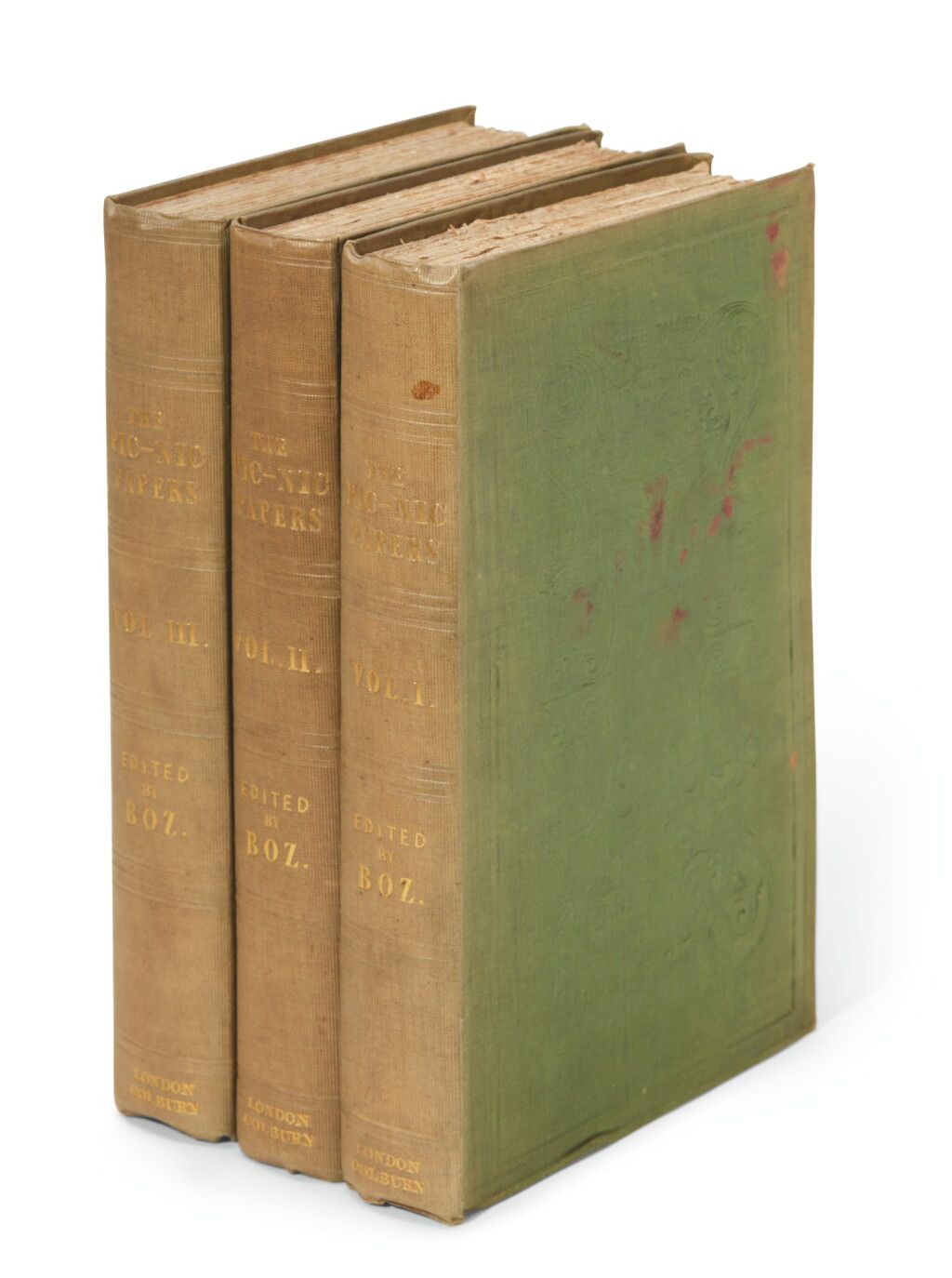 View full screen - View 1 of Lot 80. Dickens, The Pic Nic Papers, by various hands, 1841, first edition, first issue.