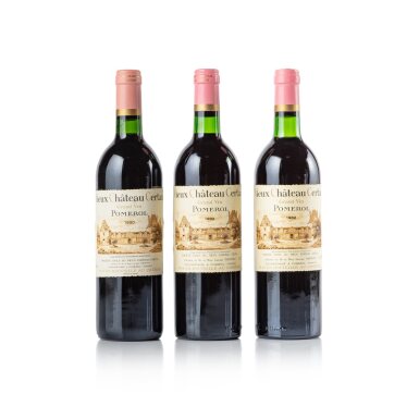 View full screen - View 1 of Lot 536. Vieux Château Certan "Vertical" (3 BT).