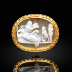Cameo with Venus, Pan, an infant satyr and a Priapic herm
