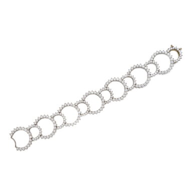 View full screen - View 1 of Lot 20. Diamond 'Eternity' Bracelet.