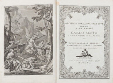 View full screen - View 1 of Lot 49. Architetture, e prospettive. Augsbourg, 1740. In-folio. Reliure moderne. Edition originale..