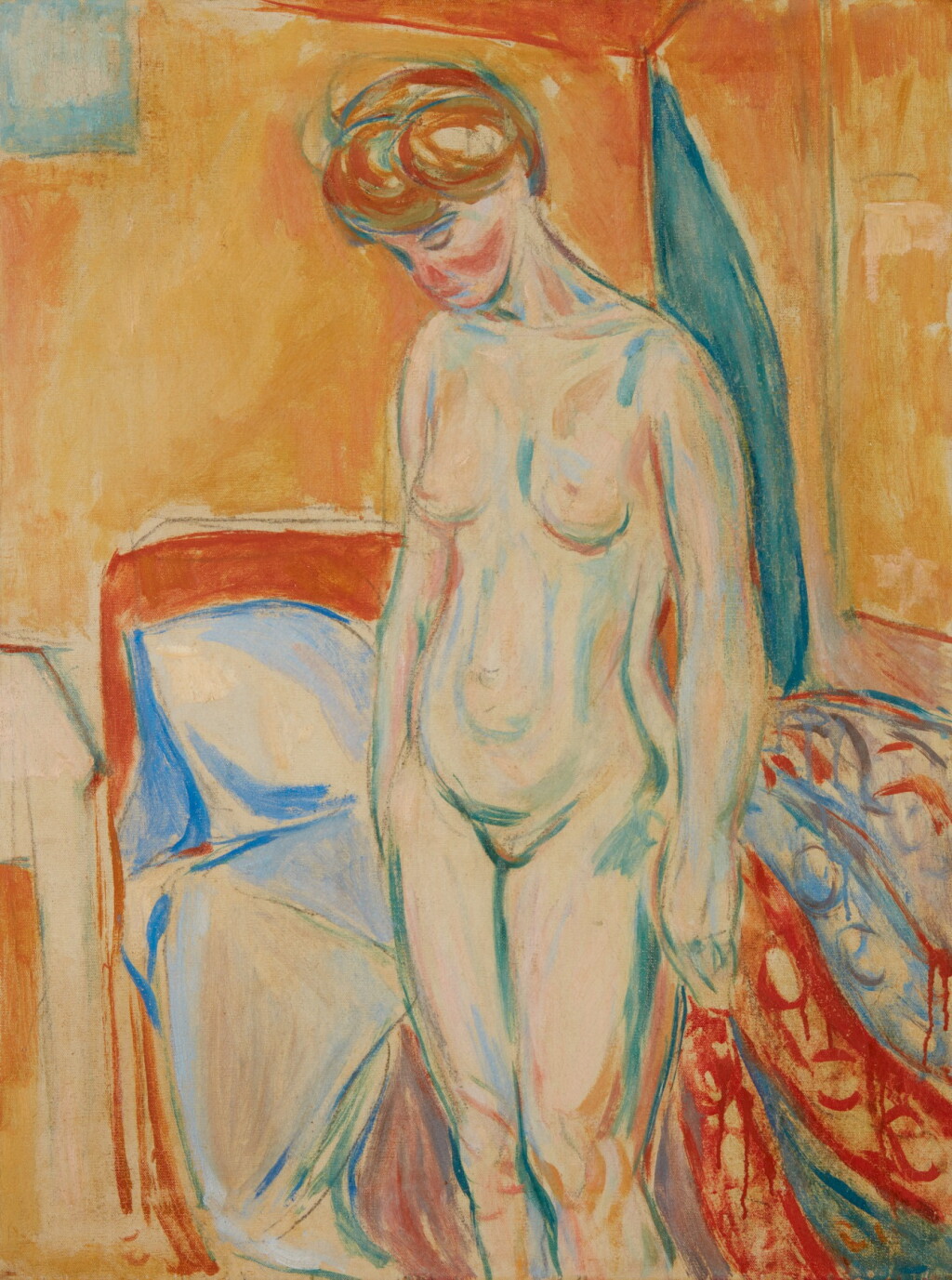 View full screen - View 1 of Lot 1026. EDVARD MUNCH | STÅENDE KVINNEAKT (STANDING NUDE).