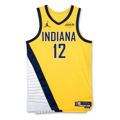 View full screen - View 1 of Lot 42. Johnny Furphy Indiana Pacers 2025-2026 Game Issued Statement Edition Jersey.