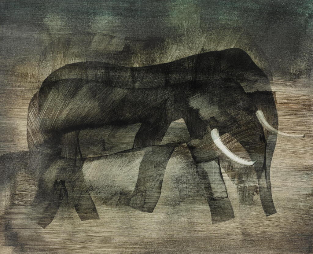 View full screen - View 1 of Lot 189. SIDNEY NOLAN | AFRICAN STUDY, ELEPHANTS.