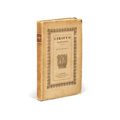 View full screen - View 1 of Lot 1578. Audin de Rians, Catalogue des éditions aldines, Florence, Pezzati, 1821, paper boards.