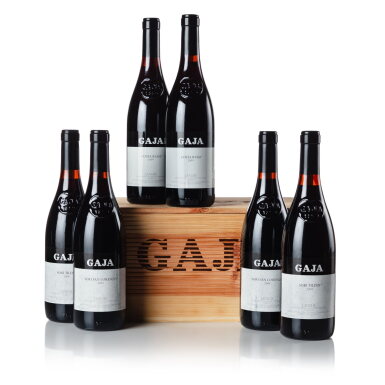 View full screen - View 1 of Lot 131. Gaja Assortment case 2009 (6 BT).
