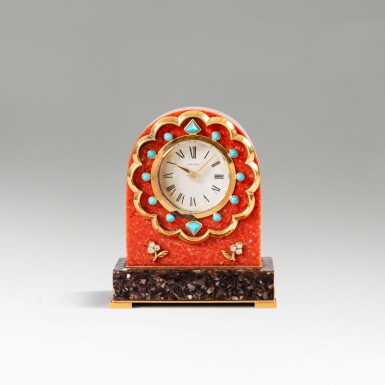 View full screen - View 1 of Lot 186. Pendulette de bureau.