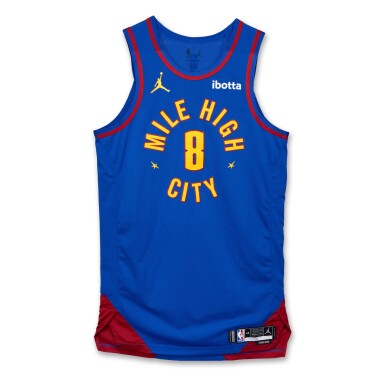 View full screen - View 1 of Lot 82. Peyton Watson Denver Nuggets 2025 NBA Playoffs Western Conference Round 1 Game Worn Statement Edition Jersey | Game 1 .