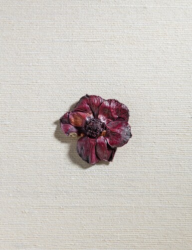 View full screen - View 1 of Lot 169. Broche Anémone, pièce unique.