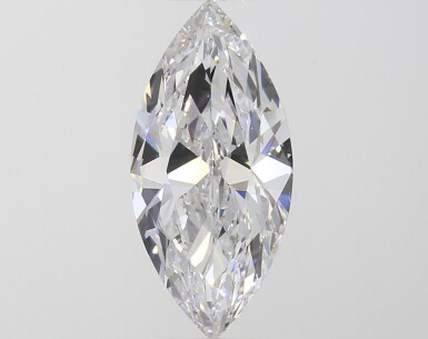 View full screen - View 1 of Lot 13. A 3.00 Carat Marquise-Shaped Diamond, E Color, Internally Flawless.