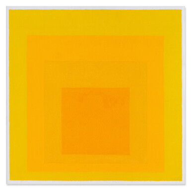 View full screen - View 1 of Lot 107. Study for Homage to the Square: Full Warmth.