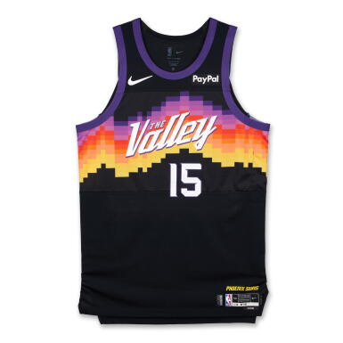 View full screen - View 1 of Lot 53. Mark Williams Phoenix Suns 2025-2026 Game Worn City Edition Jersey.