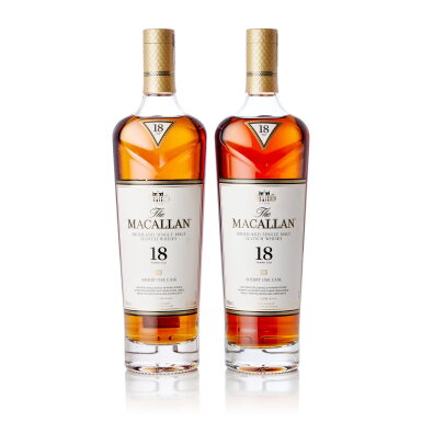 View full screen - View 1 of Lot 1095. The Macallan 18 Year Old Sherry Oak 43.0 abv NV (2 BT70).