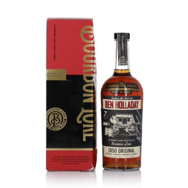 View full screen - View 1 of Lot 152. Ben Holladay 7 Year Old Missouri Straight Bourbon "Bourbon Lore" 118.6 Proof NV (1 BT 75cl).