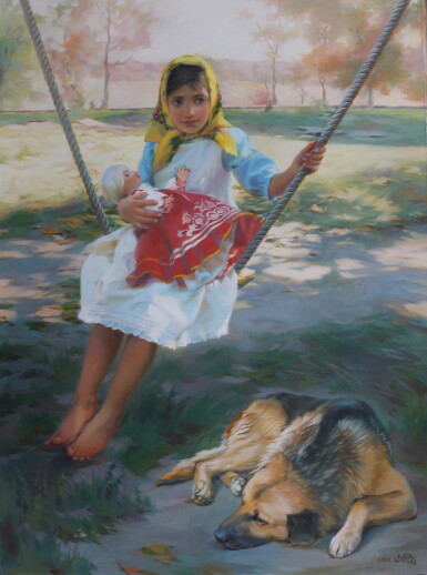 View full screen - View 1 of Lot 25. The Girl on the Swing.