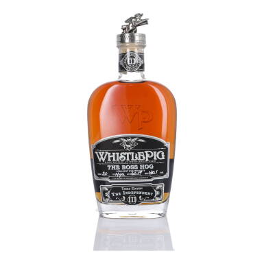 View full screen - View 1 of Lot 414. WhistlePig The Boss Hog 3rd Edition "The Independent" 14 Year Old 120.1 Proof NV (1 BT 75cl).