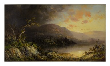 View full screen - View 1 of Lot 31. CHARLES HENRY CHAPIN | STORM IN THE ADIRONDACKS.