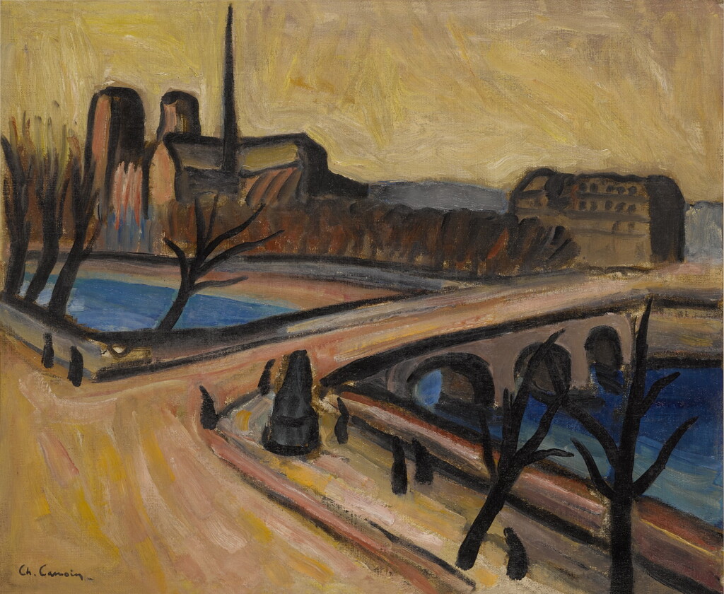 View full screen - View 1 of Lot 264. Le Pont de L'Archevêché et le chevet de Nôtre-Dame.