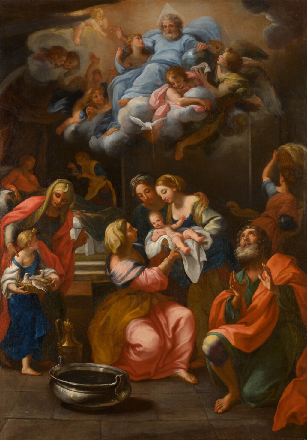 View full screen - View 1 of Lot 147. GIUSEPPE BARTOLOMEO CHIARI | THE BIRTH OF THE VIRGIN.