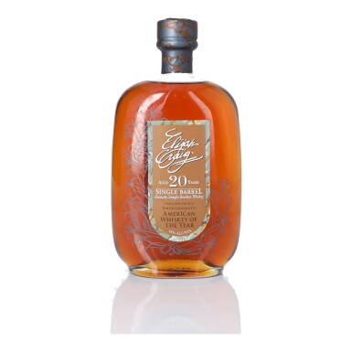 View full screen - View 1 of Lot 231. Elijah Craig Single Barrel 20 Year Old 45.0 abv 1991 (1 BT 75cl).