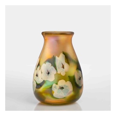 View full screen - View 1 of Lot 511. "Morning Glory" Paperweight Vase.