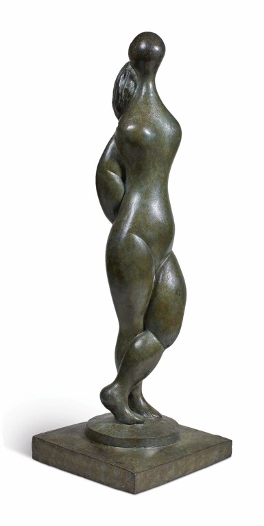 View full screen - View 1 of Lot 53. BALTASAR LOBO | FEMME DEBOUT, MAINS AU DOS.