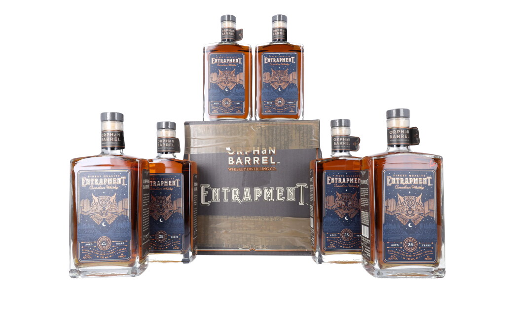 View full screen - View 1 of Lot 687. Orphan Barrel Entrapment 25 Year Old 82 proof NV (6 BT75).