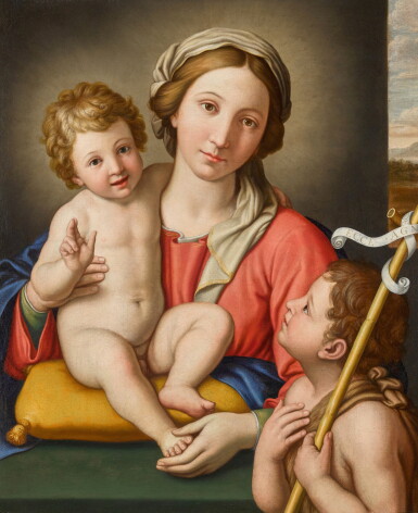 View full screen - View 1 of Lot 178. The Virgin and Child with the Infant Saint John the Baptist .