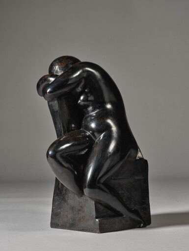 View full screen - View 1 of Lot 133. CHANA ORLOFF | NU ASSIS DANS UN FAUTEUIL.