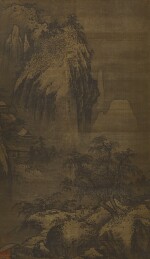 ANONYMOUS (14TH CENTURY, ATTRIBUTED TO XIA GUI) 佚名 (十四世紀;前傳夏圭) | TEMPLE IN WINTER MOUNTAINS 雪峰古寺