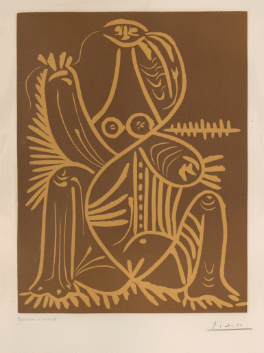 View full screen - View 1 of Lot 542. Femme assise en pyjame de plage. II.