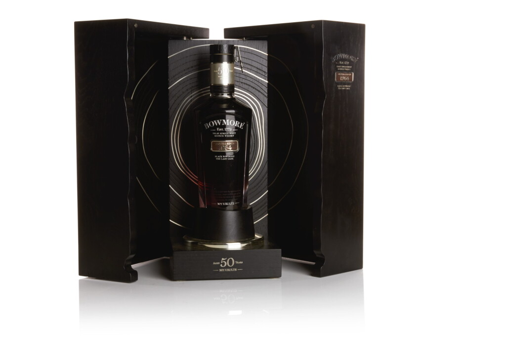 View full screen - View 1 of Lot 323. BOWMORE BLACK, THE LAST CASK 50 YEAR OLD, 41.0 ABV 1964 .