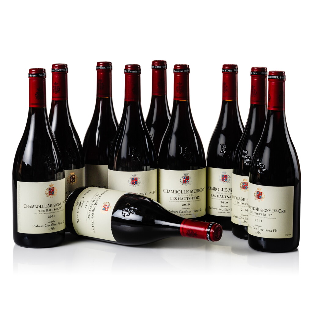 View full screen - View 1 of Lot 168. Chambolle Musigny, Les Hauts Doix 2014-2019 Vertical Domaine Robert Groffier Pere & Fils (10 BT).