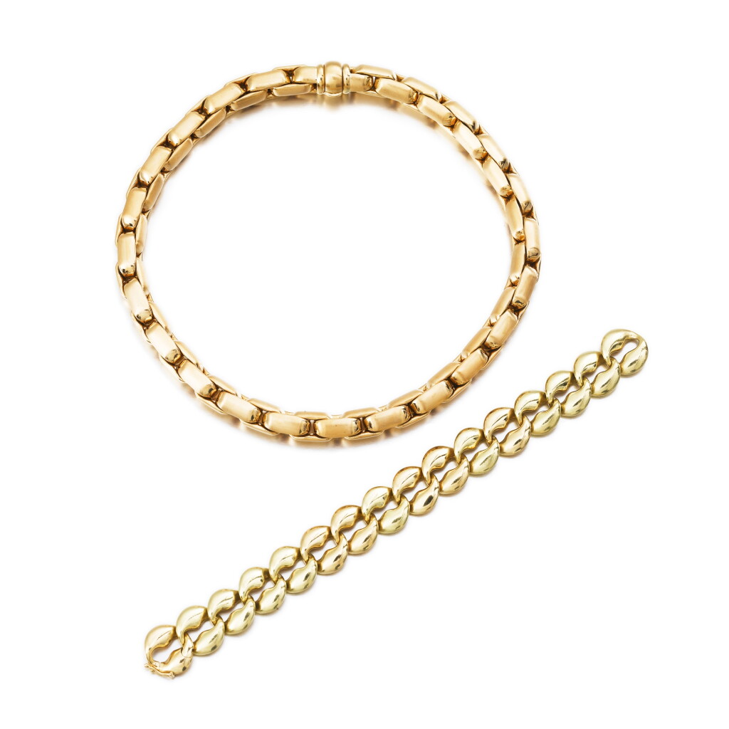 View full screen - View 1 of Lot 266. Bijoux or | Gold jewels.