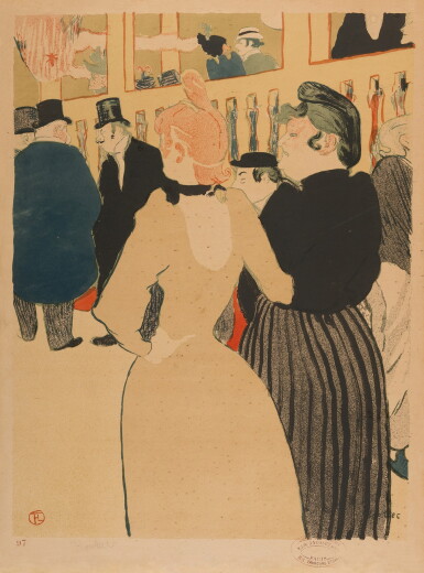 View full screen - View 1 of Lot 163. Au Moulin Rouge, la Goulue et sa soeur (Delteil 11; Adriani 3.II; Wittrock 1).