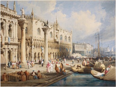 View full screen - View 1 of Lot 63. The Doge's Palace from the waterfront, Venice.