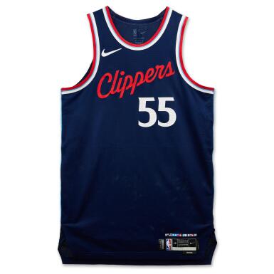 View full screen - View 1 of Lot 111. Derrick Jones Jr. ‘Clippers Debut’ Los Angeles Clippers 2024-2025 Kia NBA Tip-Off Game Worn Icon Edition Jersey.