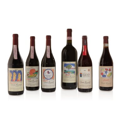 View full screen - View 1 of Lot 539. Bartolo Mascarello Barolo, Artist Series Label 2003 Bartolo Mascarello (3 BT).