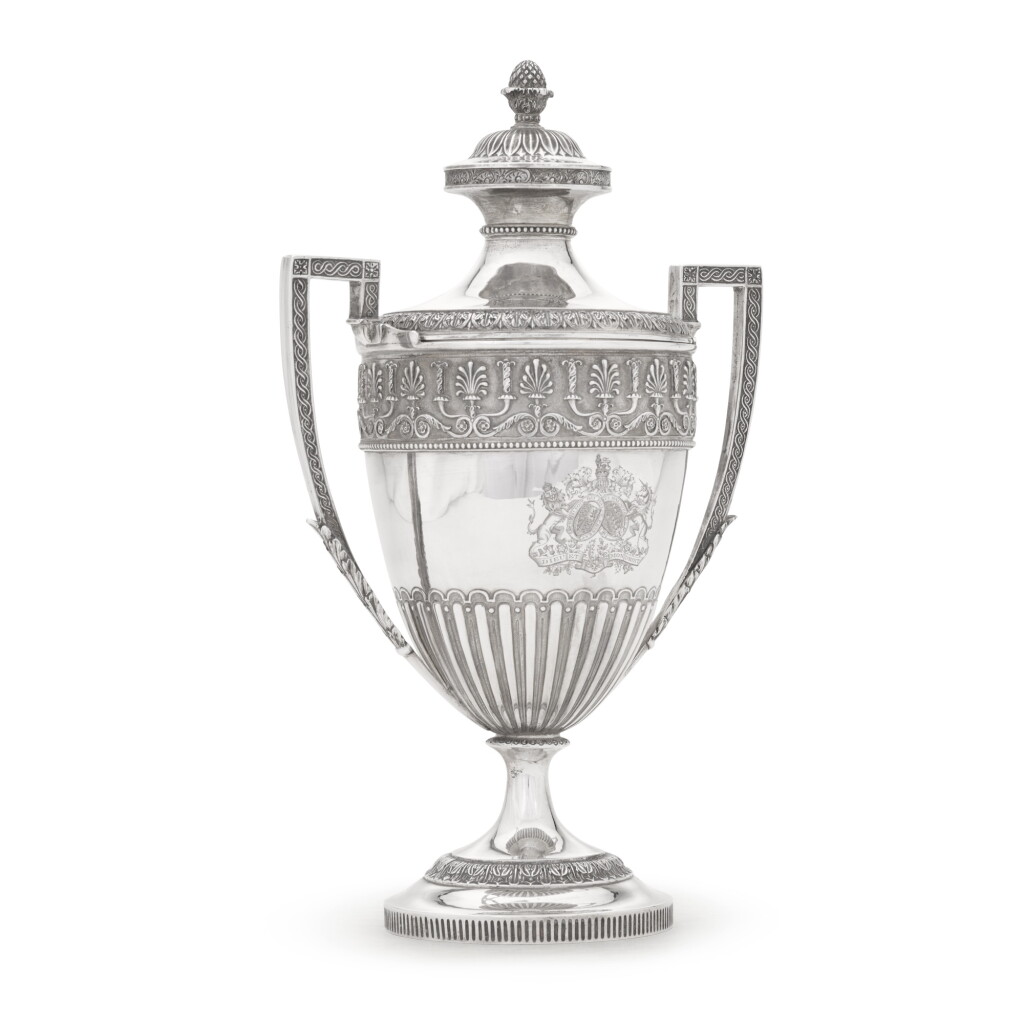 View full screen - View 1 of Lot 48. Royal: a Victorian silver cup and cover, Daniel & Charles Houle, London, 1873.