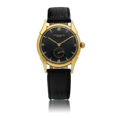 View full screen - View 1 of Lot 108. VACHERON CONSTANTIN | YELLOW GOLD WRISTWATCH CIRCA 1955.