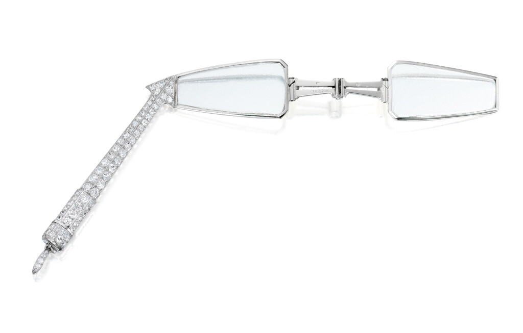 View full screen - View 1 of Lot 69. CARTIER | DIAMOND LORGNETTE.