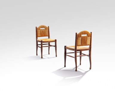 View full screen - View 1 of Lot 40. Pair of Rendez-vous des pêcheurs de truites chairs.