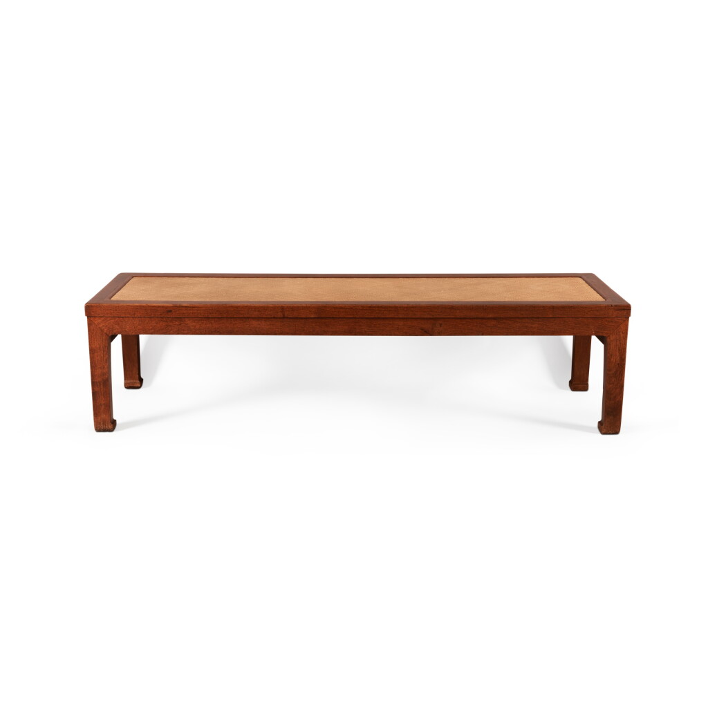 View full screen - View 1 of Lot 124. A 'huanghuali' waistless daybed (Ta), Ming dynasty, 17th century | 明十七世紀 黃花梨馬蹄足榻.