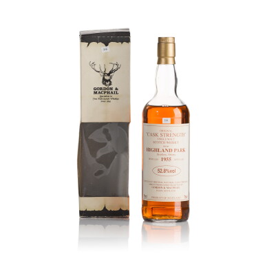 View full screen - View 1 of Lot 377. Highland Park Gordon & MacPhail Cask Strength 52.8 abv 1955 (1 BT75).