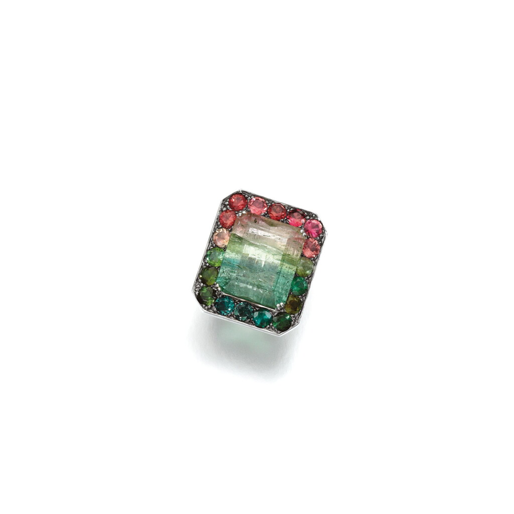 View full screen - View 1 of Lot 144. TOURMALINE RING.