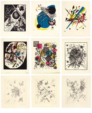View full screen - View 1 of Lot 351. WASSILY KANDINSKY | KLEINE WELTEN (ROETHEL 164-75).